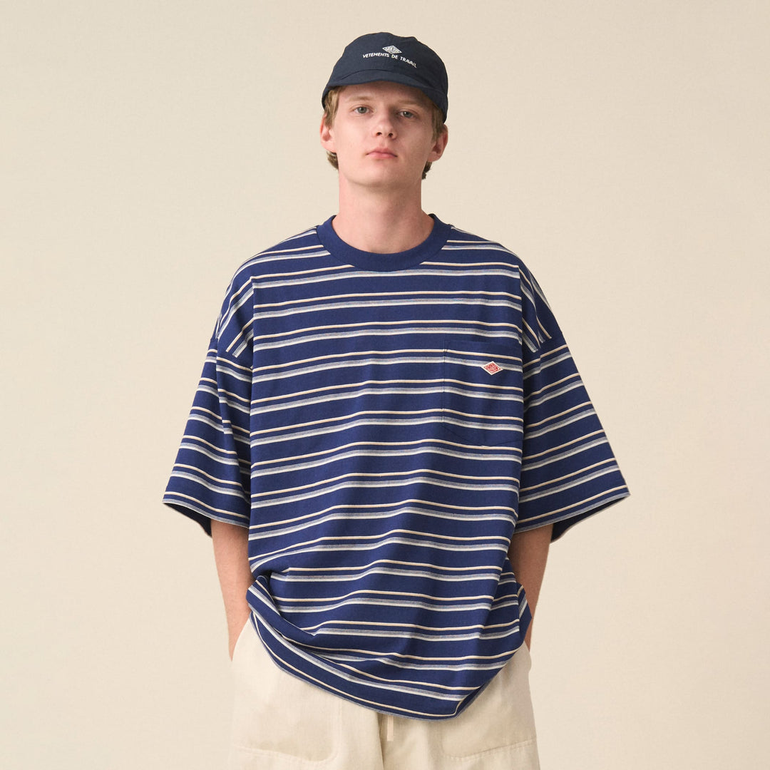Men's Big Silhouette Pocket T-shirt Stripe