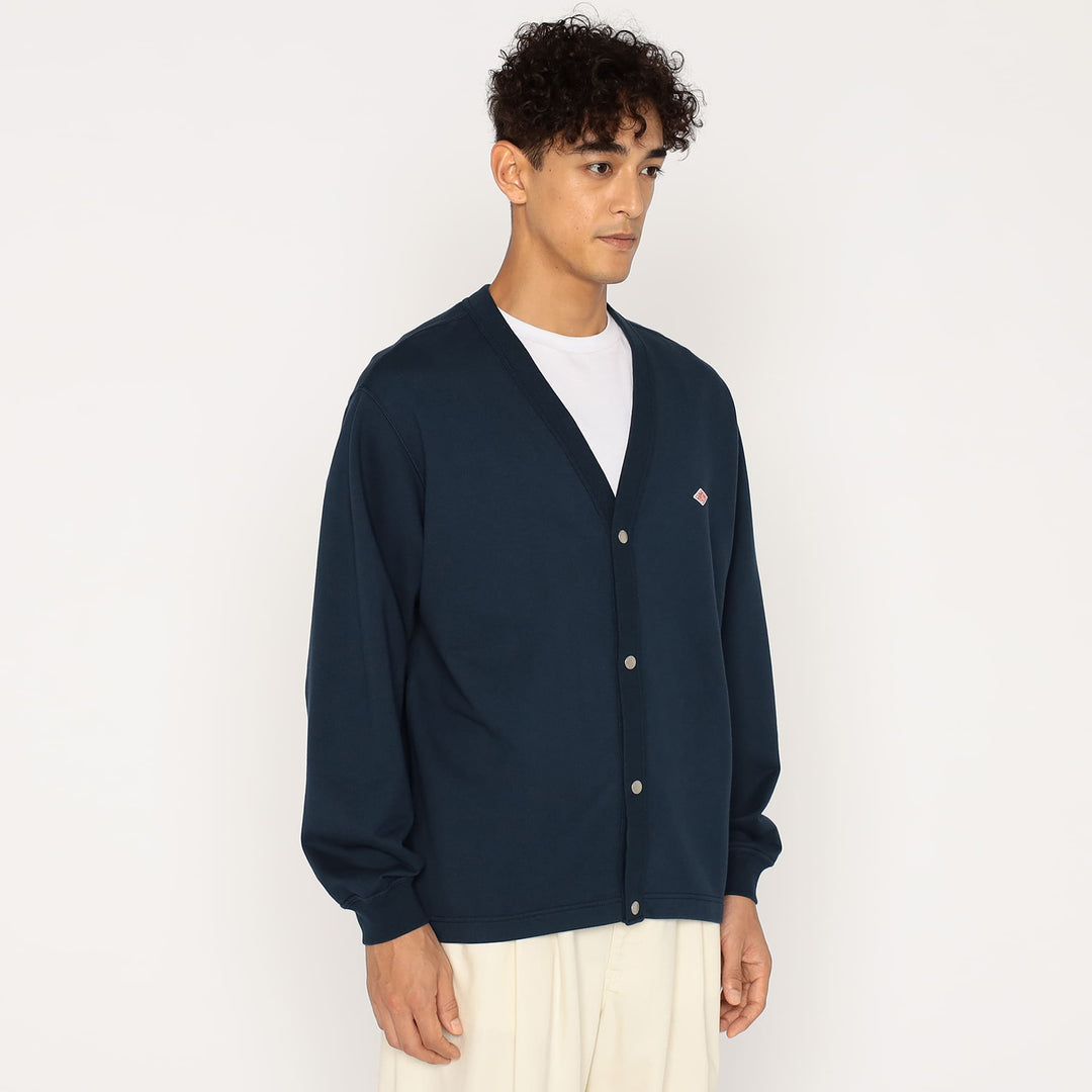 Men's Cotton Terry V-neck Cardigan