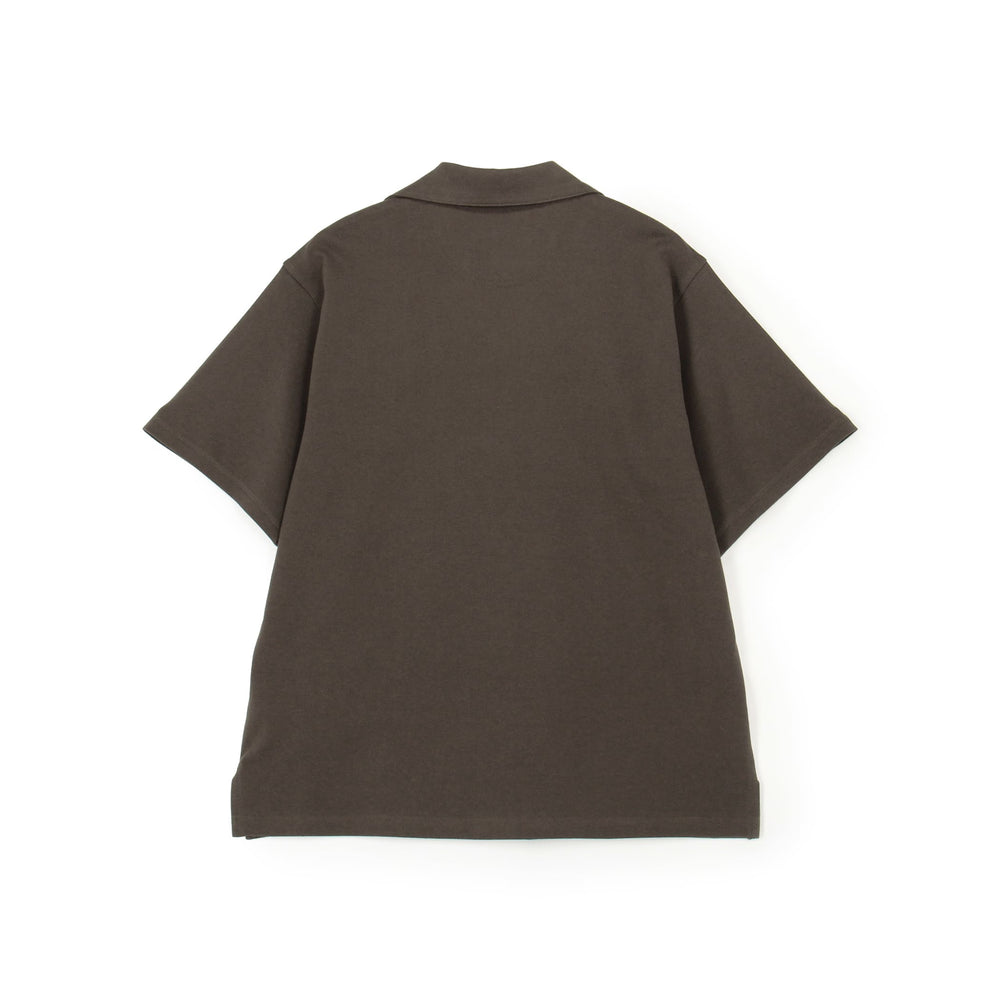 Store-Exclusive Men's Pique Open-Collar Shirt