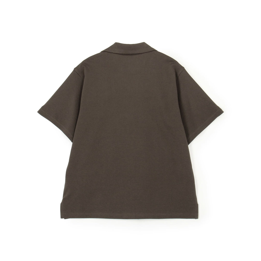 Store-Exclusive Men's Pique Open-Collar Shirt