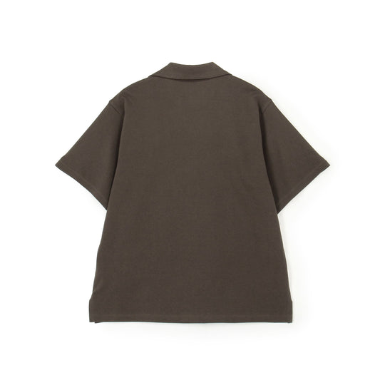 Store-Exclusive Men's Pique Open-Collar Shirt