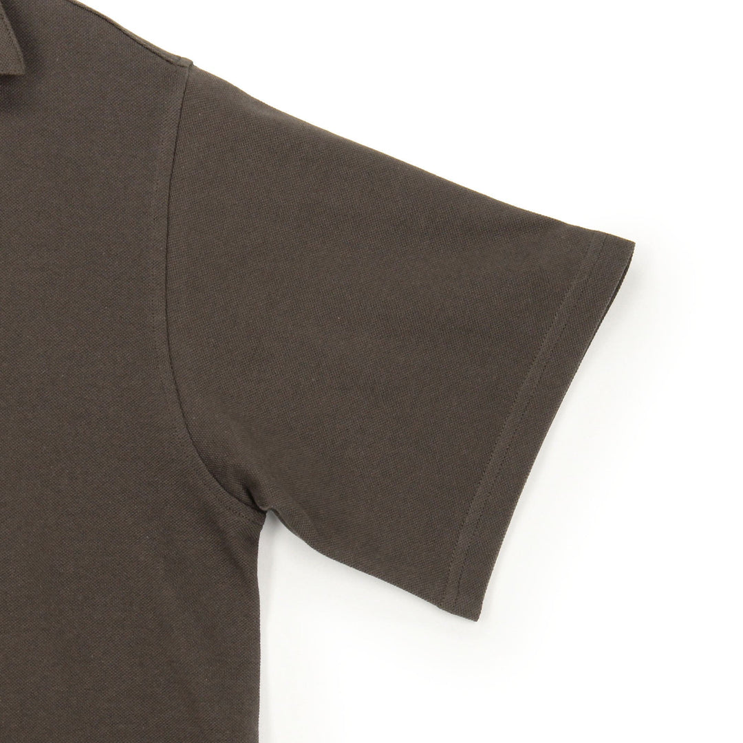Store-Exclusive Men's Pique Open-Collar Shirt