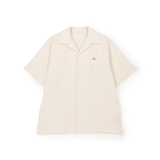 Store-Exclusive Men's Pique Open-Collar Shirt