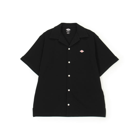 Store-Exclusive Men's Pique Open-Collar Shirt