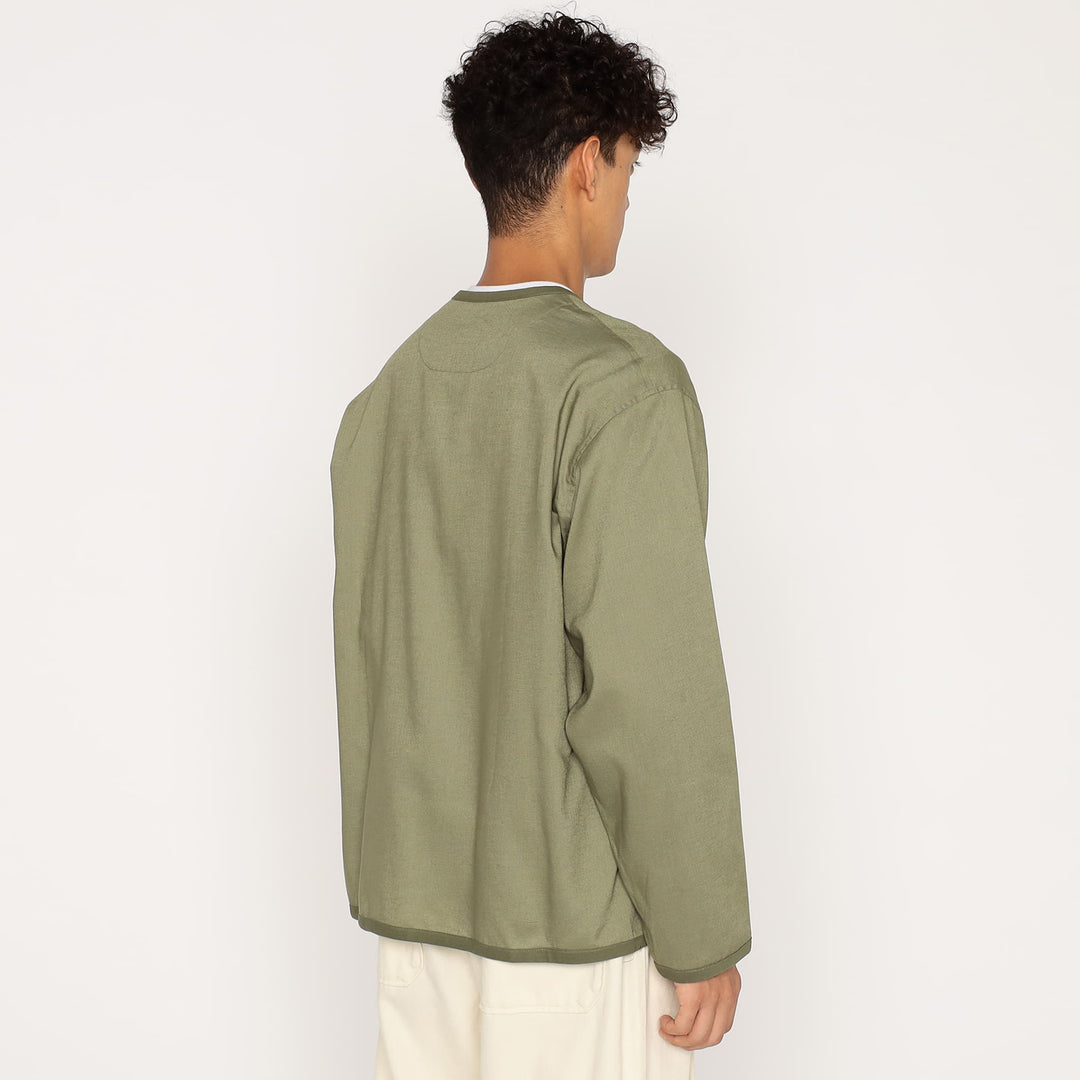 Men's Linen Polyester Cloth Shirt Cardigan