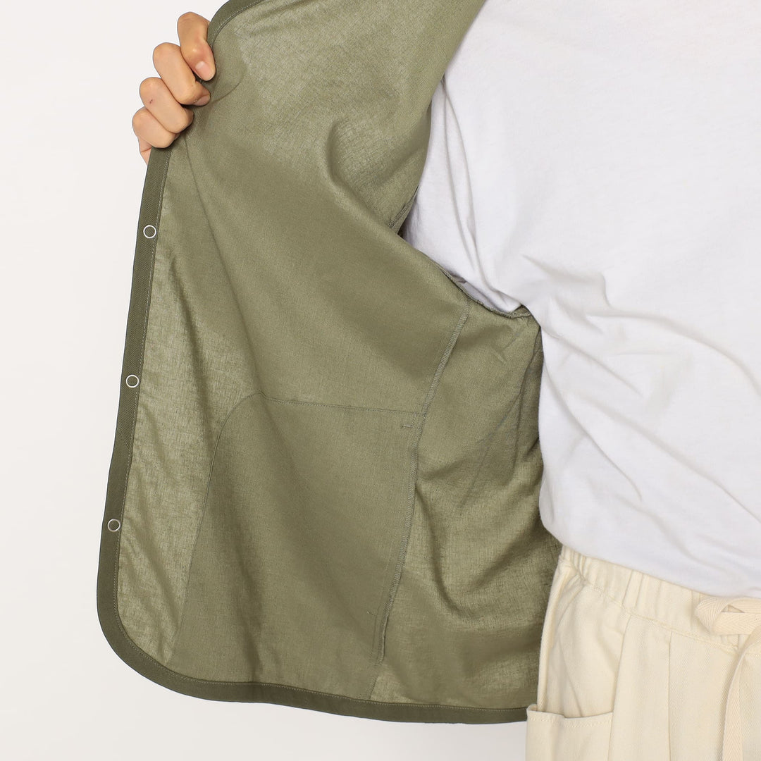 Men's Linen Polyester Cloth Shirt Cardigan