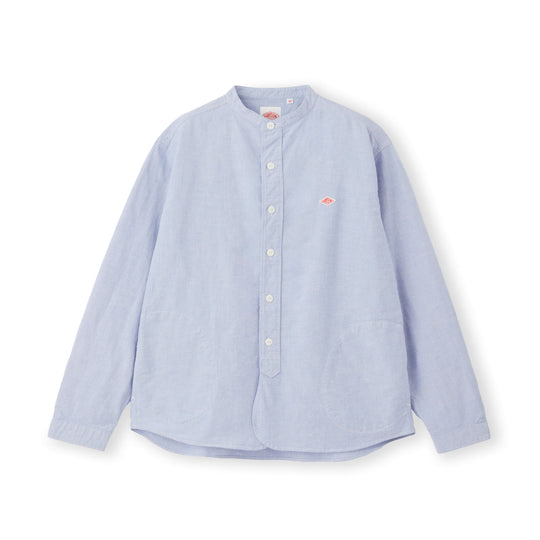 Men's Oxford Band Collar Shirt