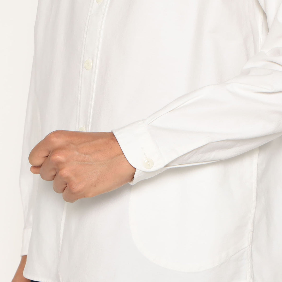 Men's Oxford Band Collar Shirt