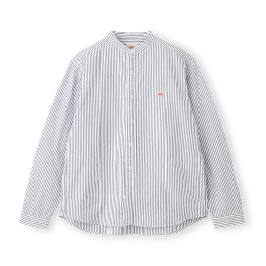 Men's Oxford Band Collar Shirt Pattern