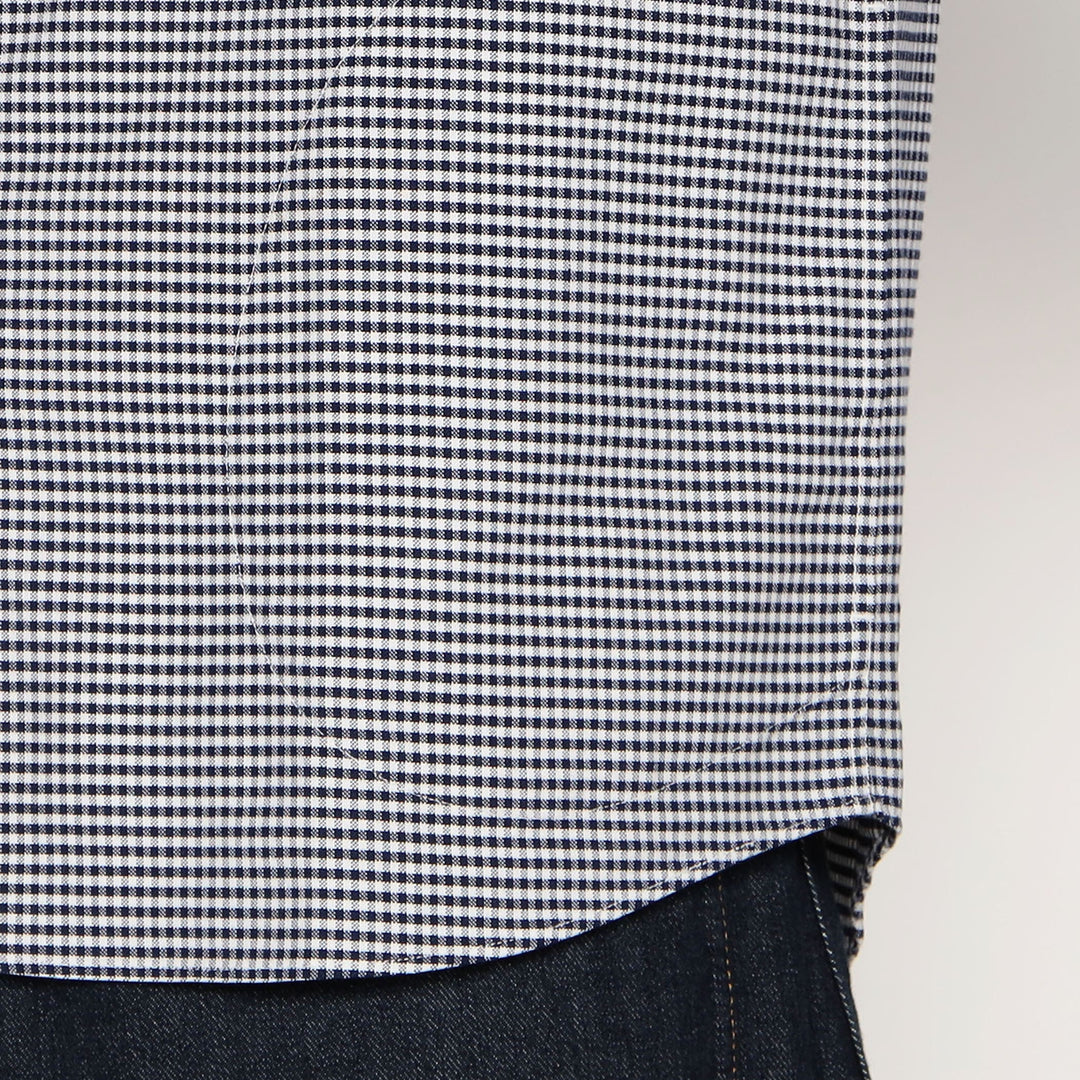 Men's Oxford Band Collar Shirt Pattern