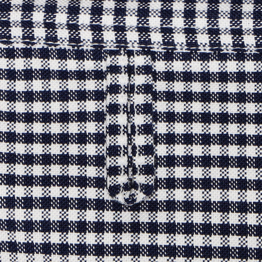 Men's Oxford Band Collar Shirt Pattern