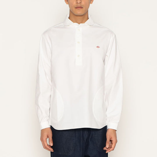 Men's Oxford Round Collar Pullover Shirt