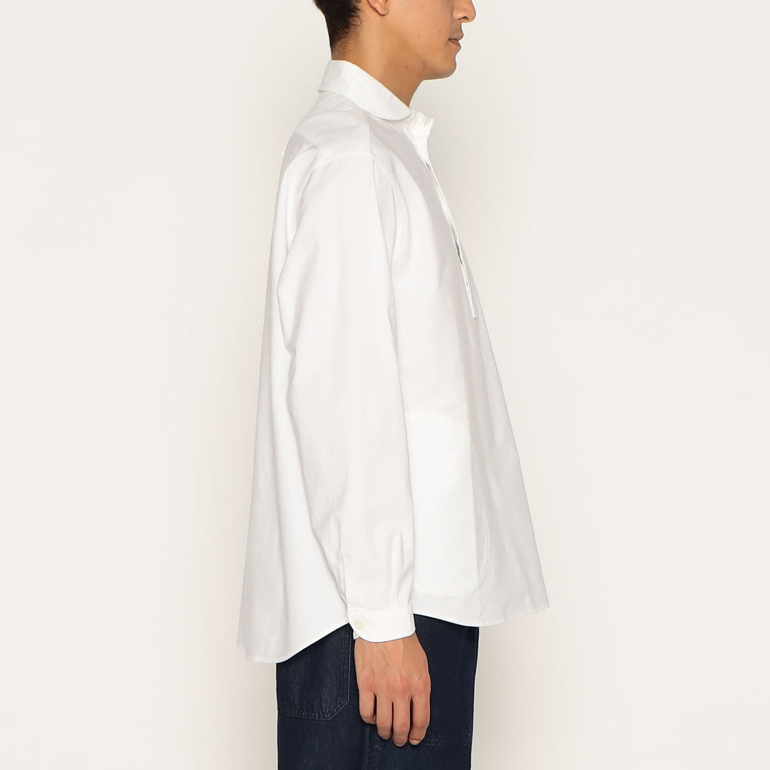 Men's Oxford Round Collar Pullover Shirt