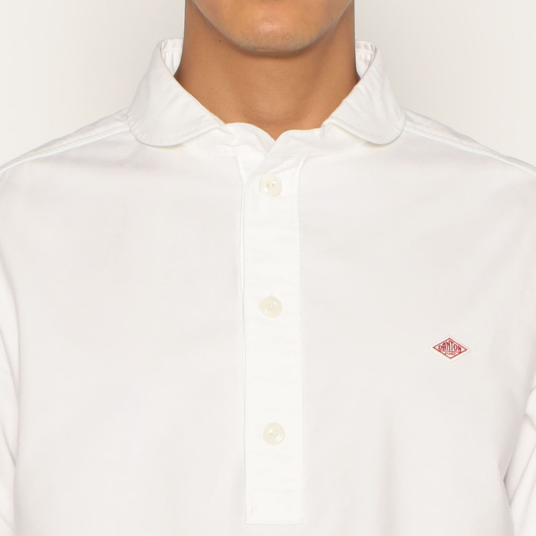 Men's Oxford Round Collar Pullover Shirt