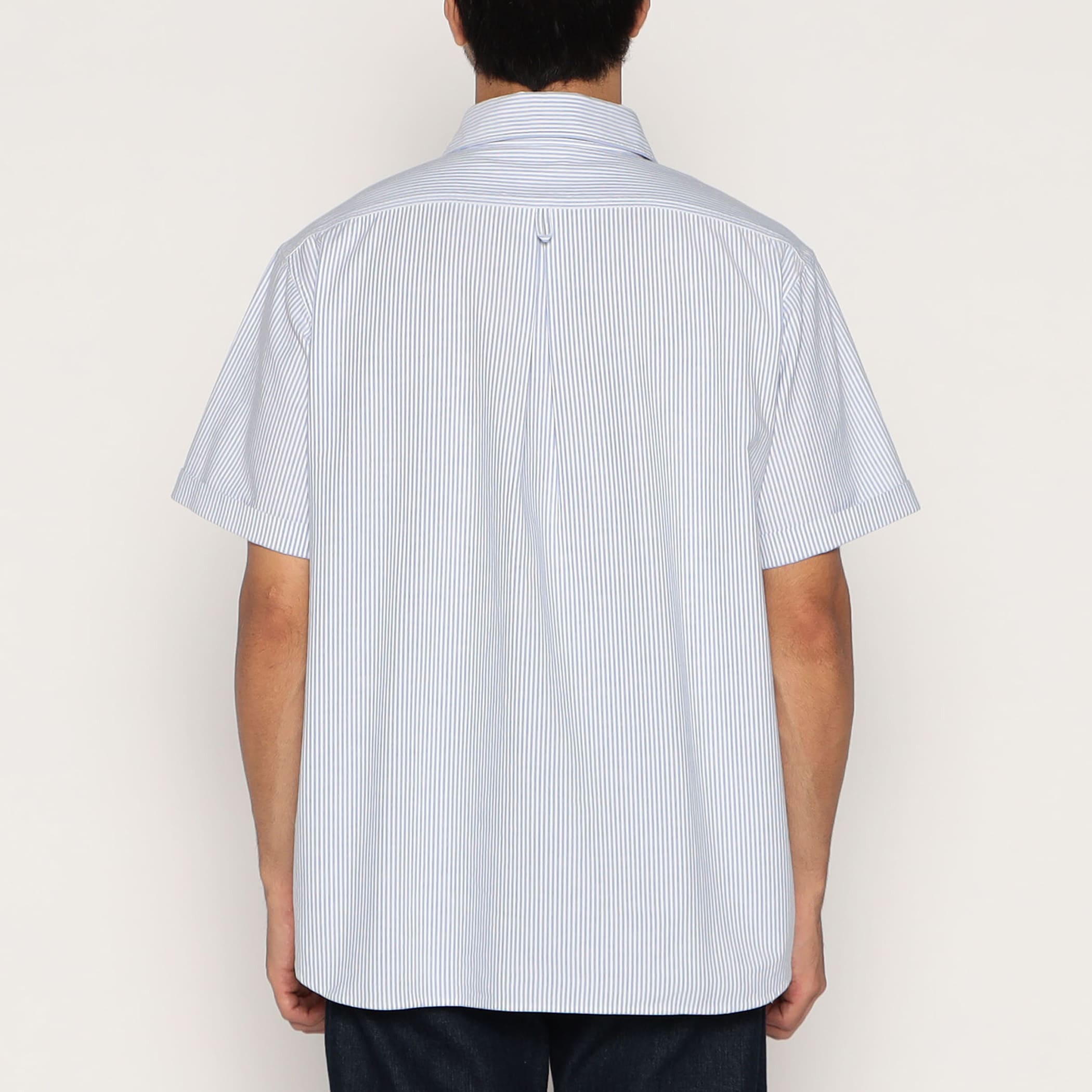 DANTON Men's Oxford Round Collar Short Sleeve Pullover Shirt Pattern
