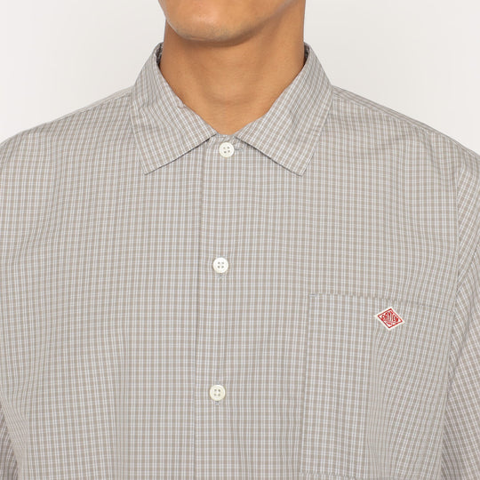 Men's Cotton Poplin Work Shirt Plaid