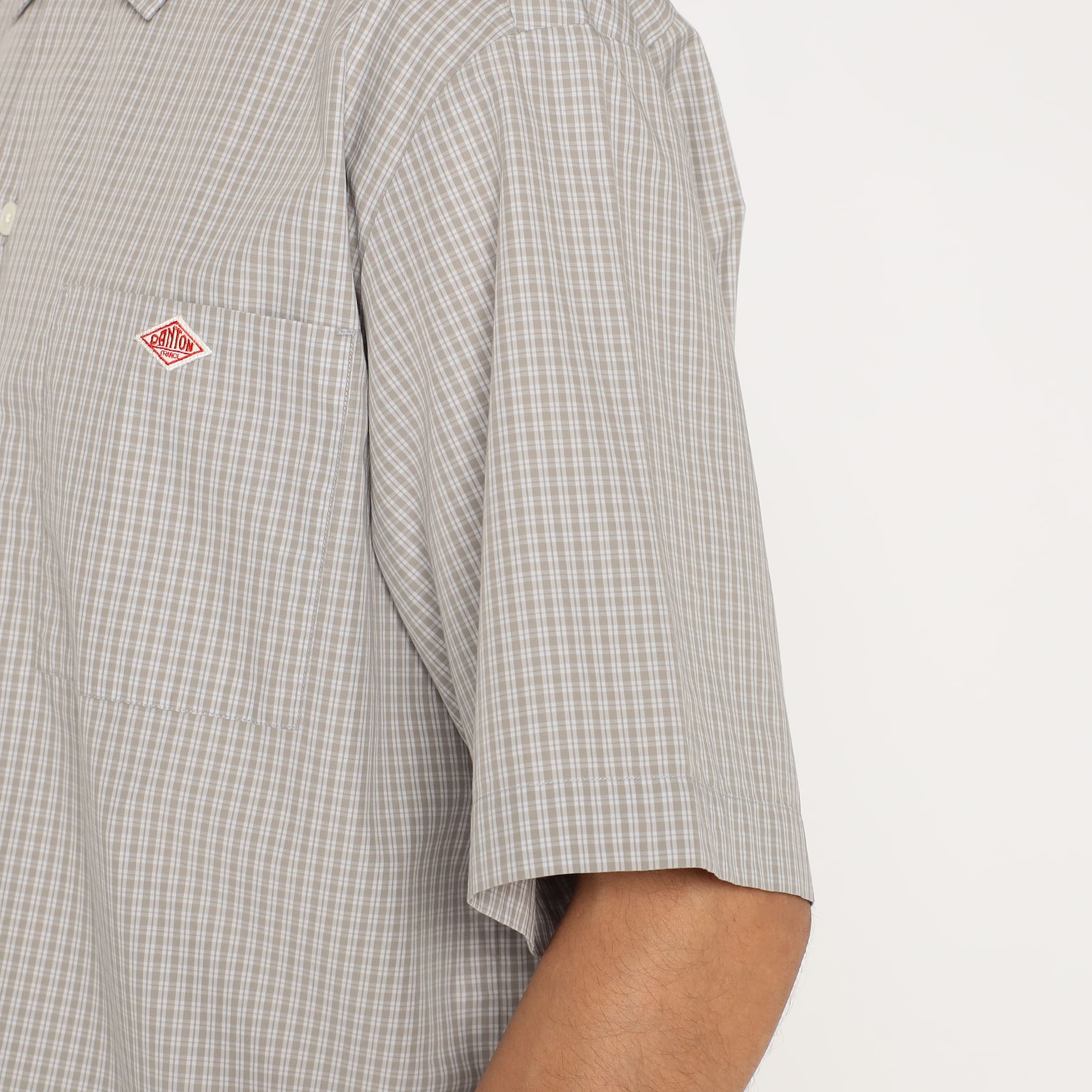 DANTON Men's Cotton Poplin Work Shirt Plaid