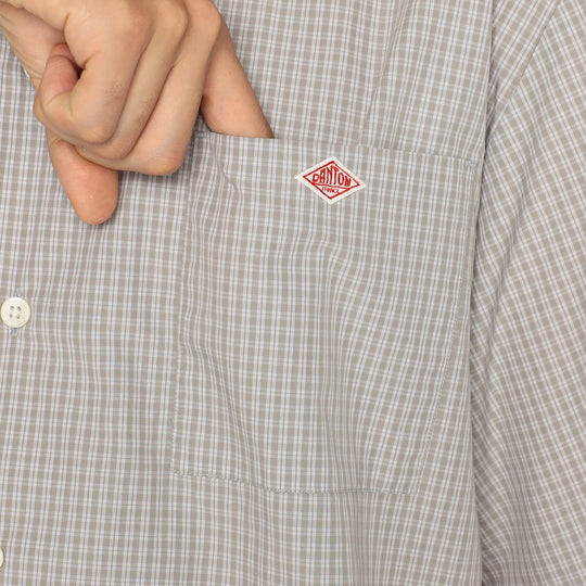 Men's Cotton Poplin Work Shirt Plaid