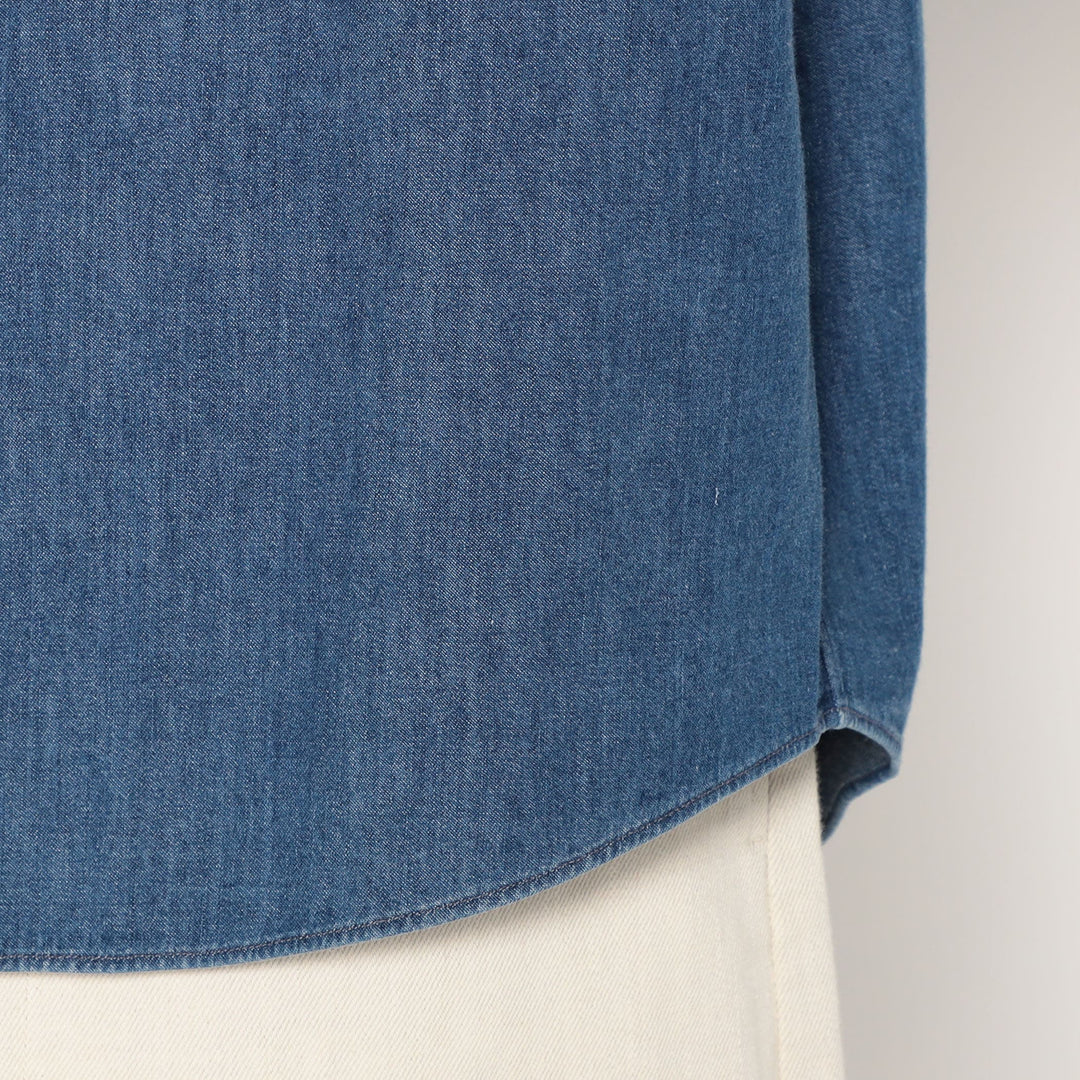 Men's Denim Dungaree Button-Down Shirt