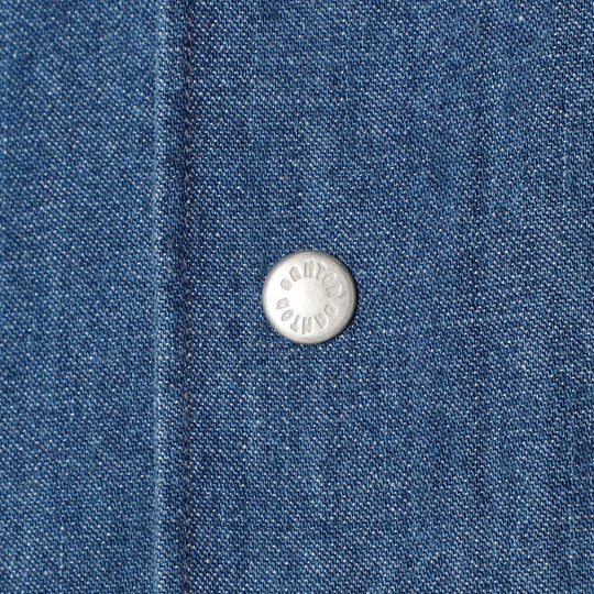 Men's Denim Dungaree Button-Down Shirt