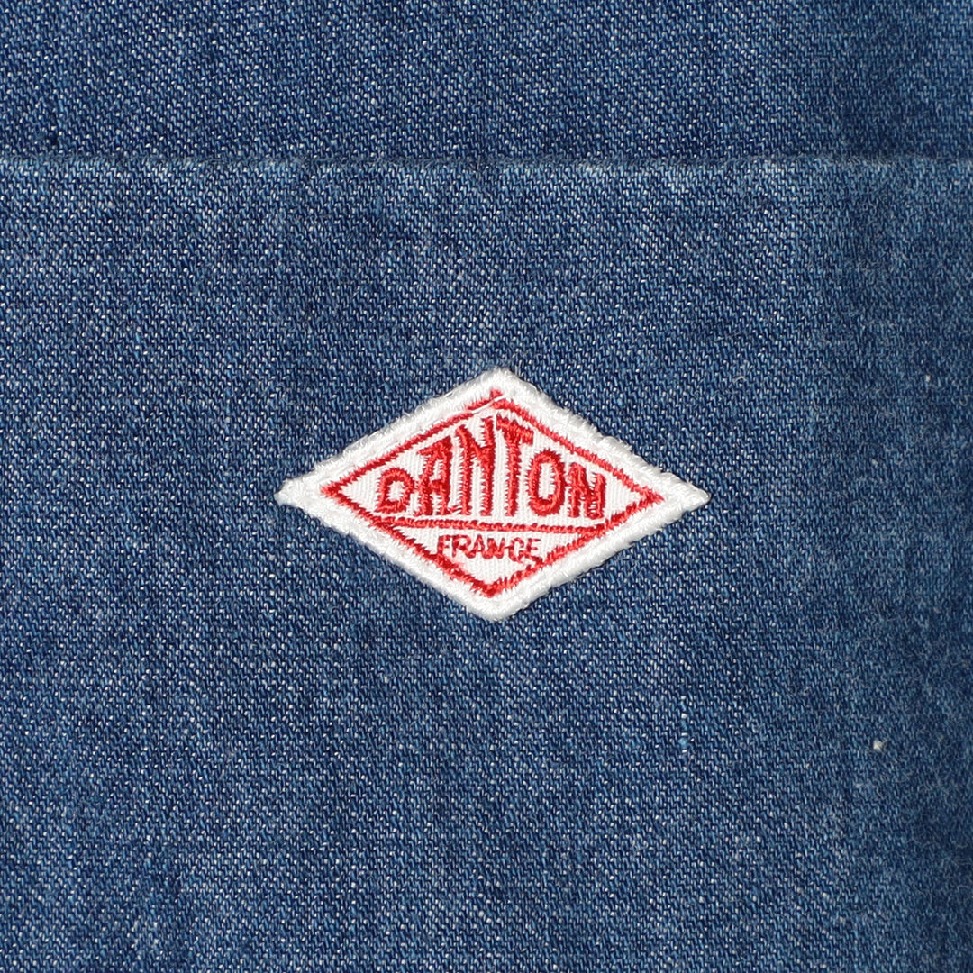 Men's Denim Dungaree Button-Down Shirt