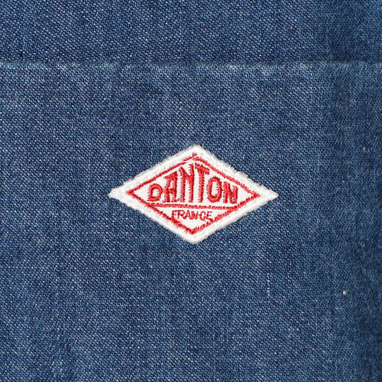 Men's Denim Dungaree Button-Down Shirt