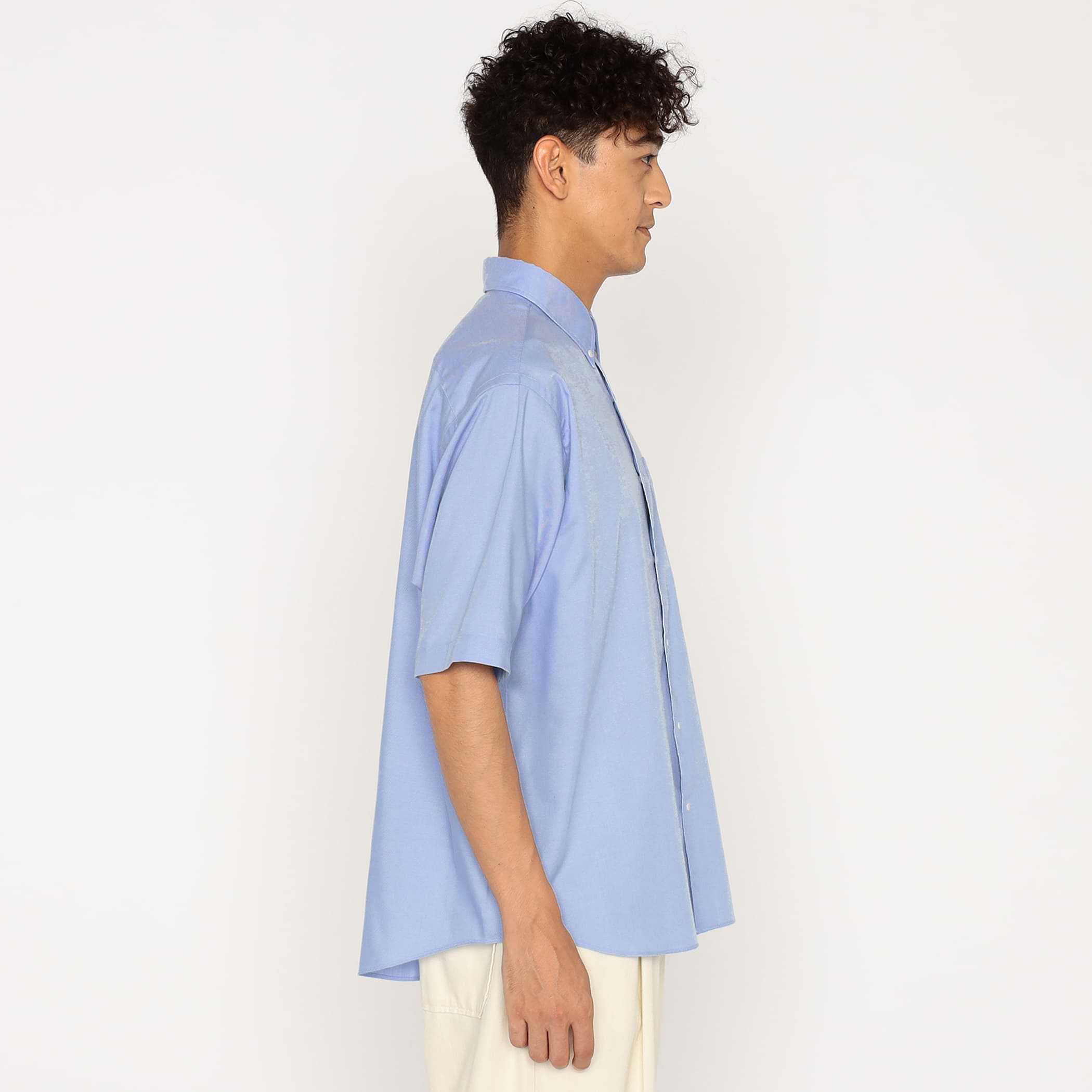 DANTON Men's Oxford Short Sleeve Button-Down Shirt