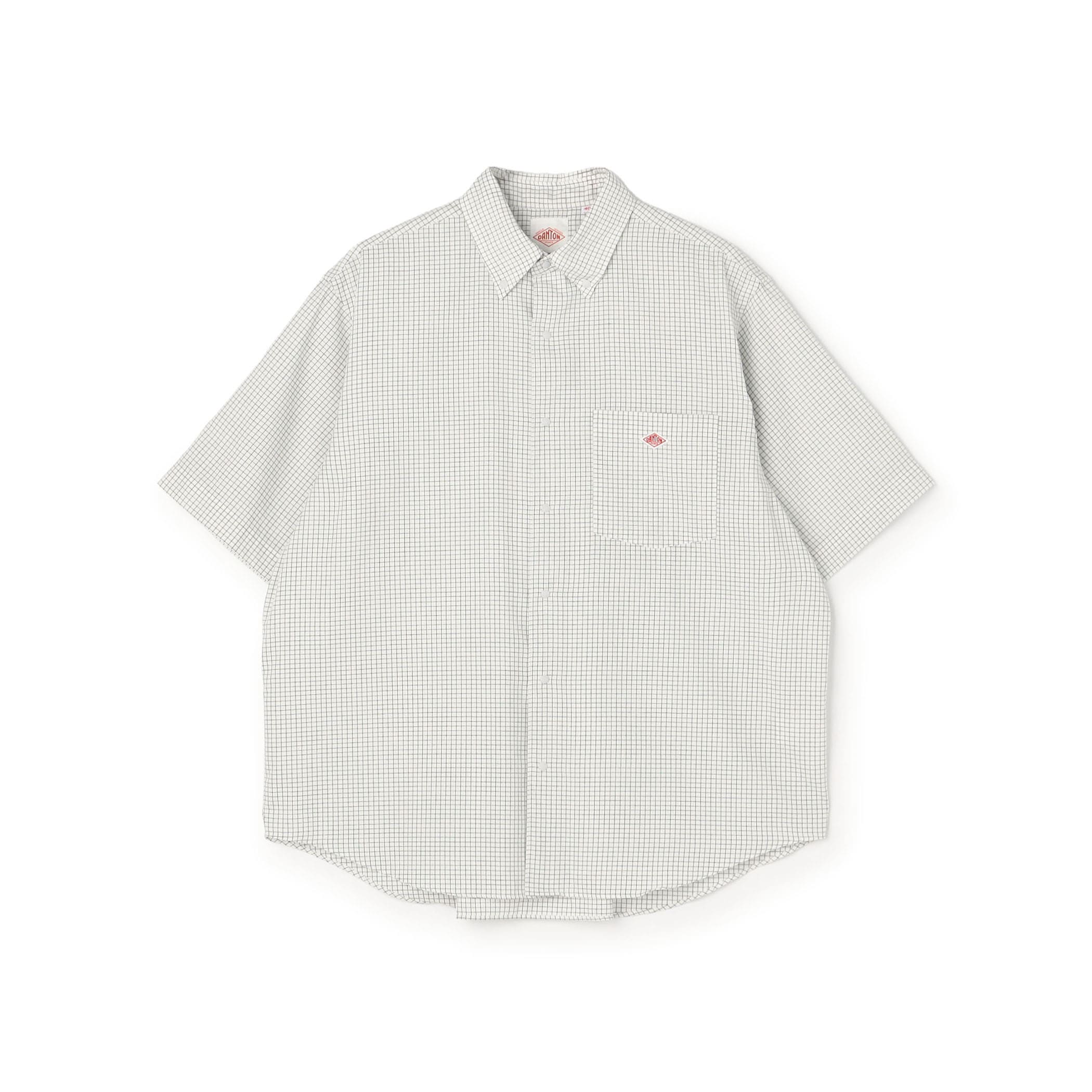 DANTON Men's Oxford Short Sleeve Button-Down Shirt