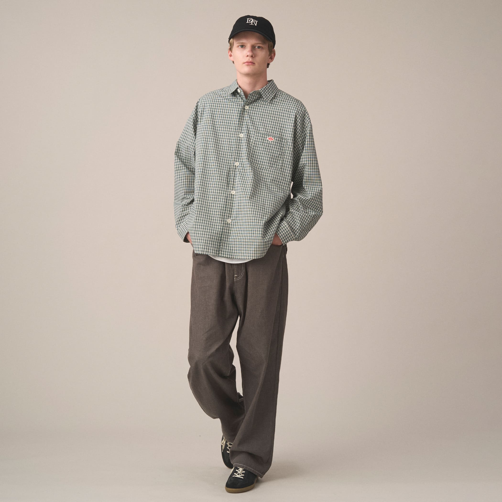 DANTON Men's T/C Poplin Work Shirt