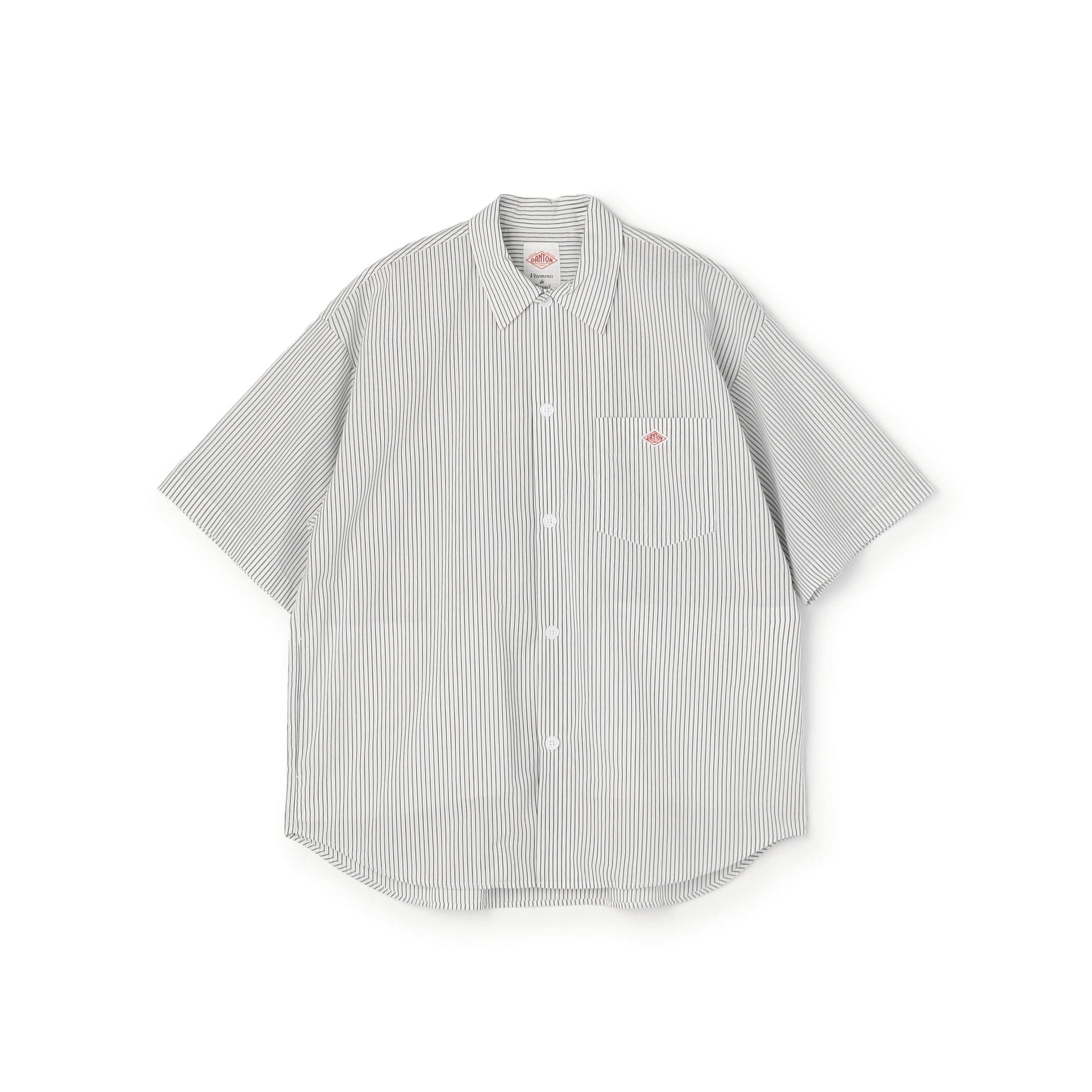 DANTON Men's T/C Poplin Short Sleeve Work Shirt
