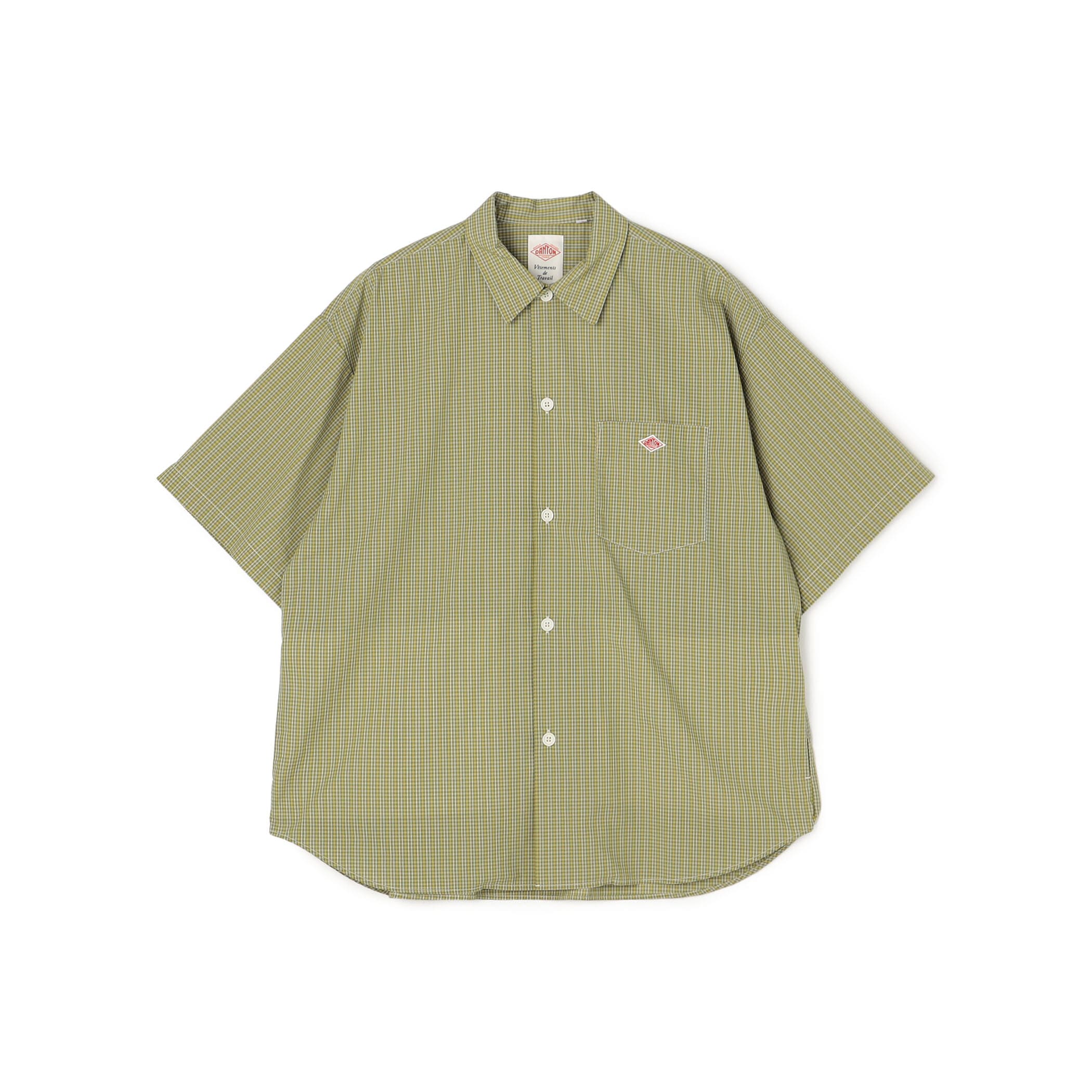 DANTON Men's T/C Poplin Short Sleeve Work Shirt