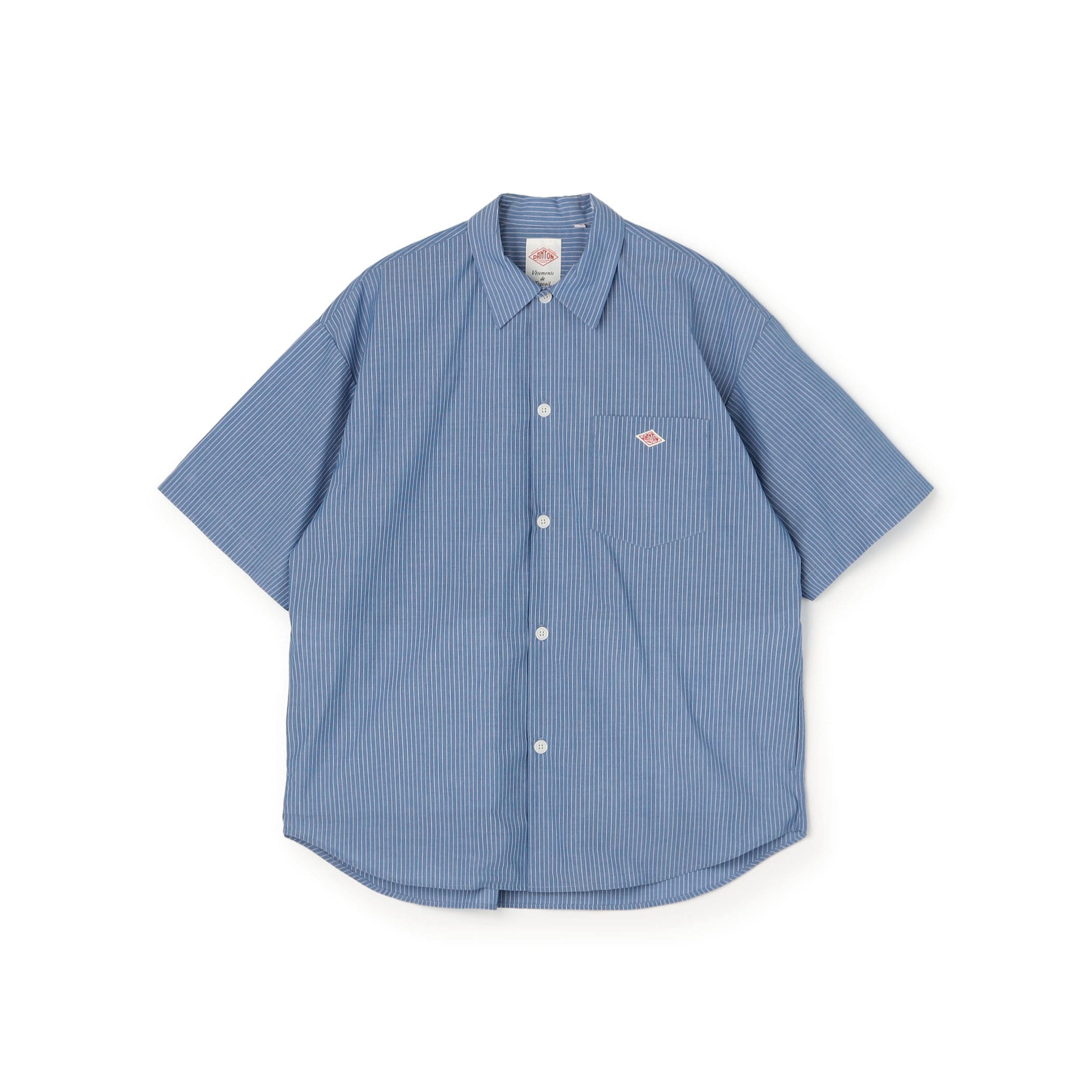 DANTON Men's T/C Poplin Short Sleeve Work Shirt
