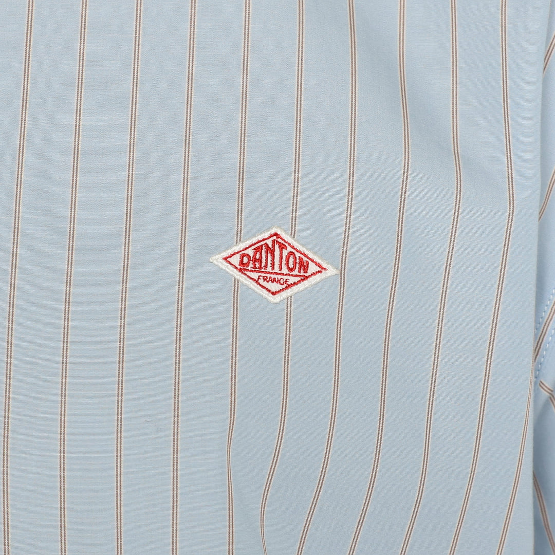 Men's Cotton Poplin Band Collar Shirt