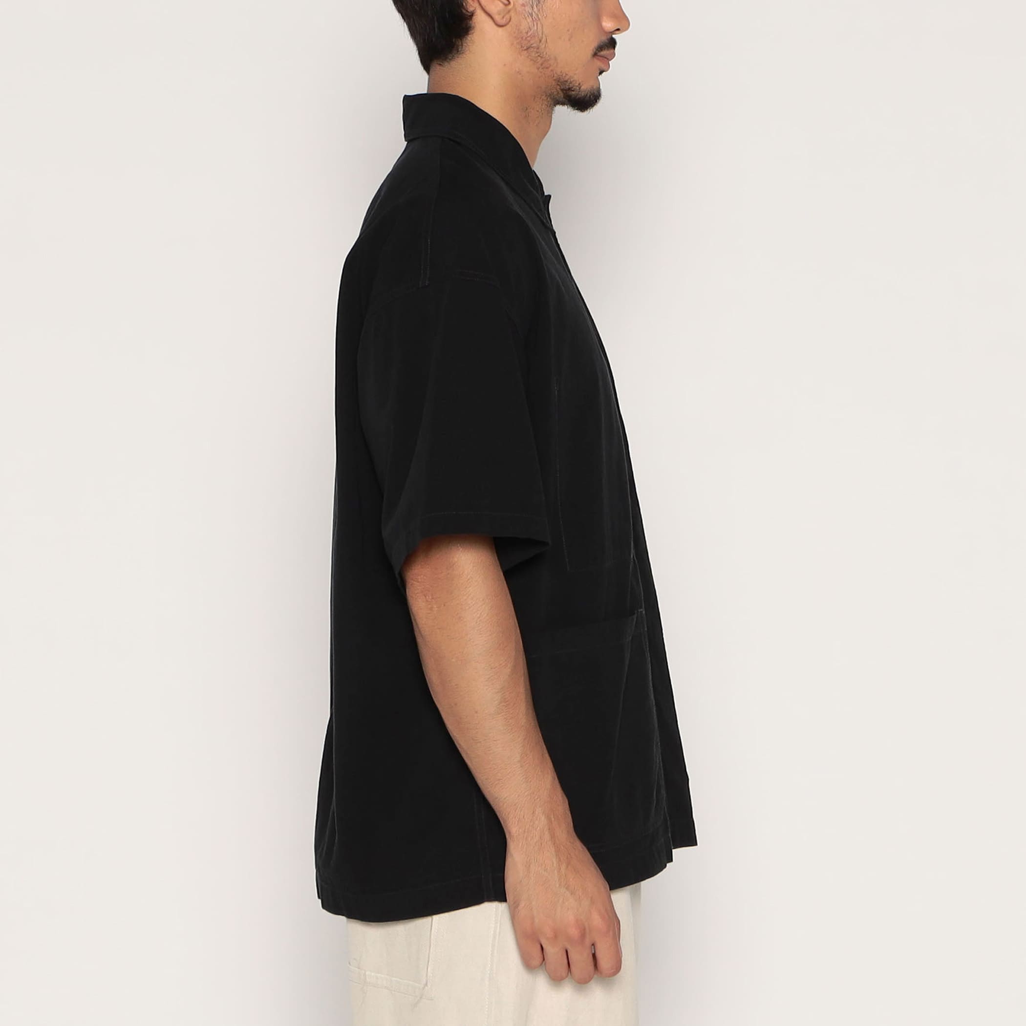 DANTON　COVERALL SHIRTS DANTON Men's Organic Cotton Washer Short Sleeve Coverall Shirt