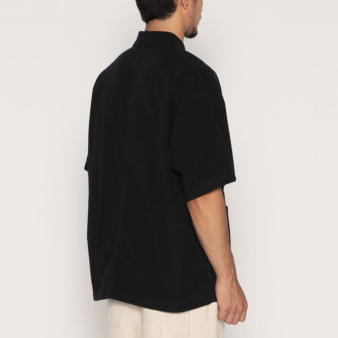 Men's Organic Cotton Washer Short Sleeve Coverall Shirt