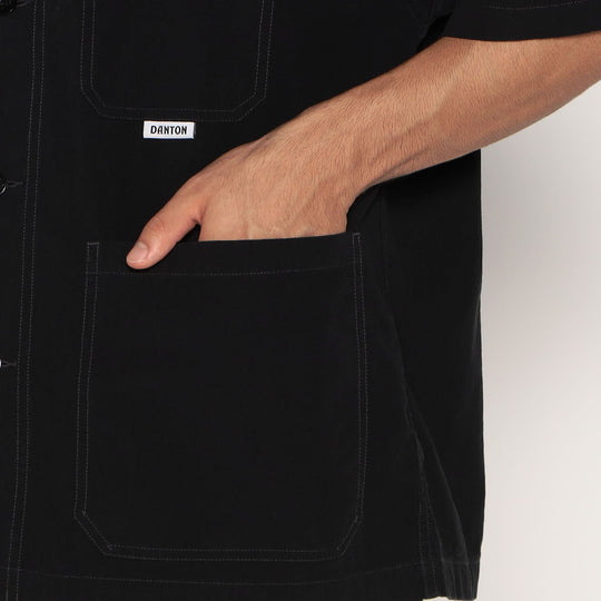 Men's Organic Cotton Washer Short Sleeve Coverall Shirt