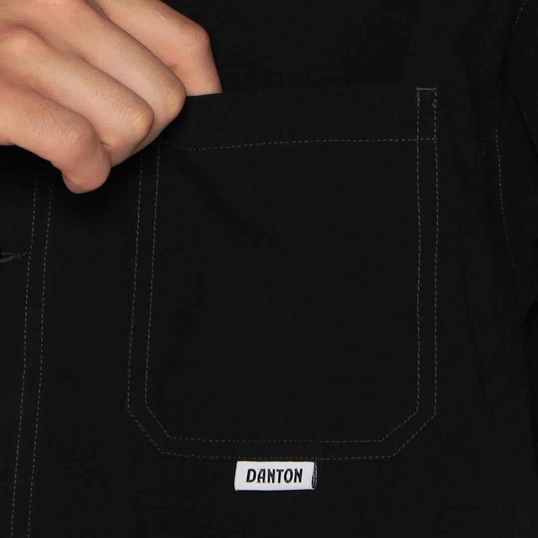 Men's Organic Cotton Washer Short Sleeve Coverall Shirt