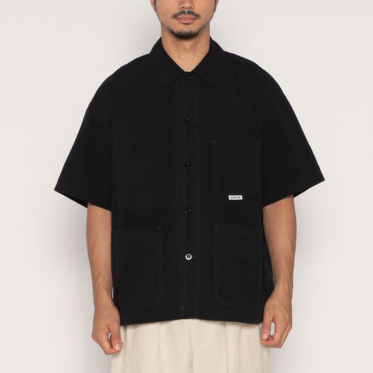 Men's Organic Cotton Washer Short Sleeve Coverall Shirt