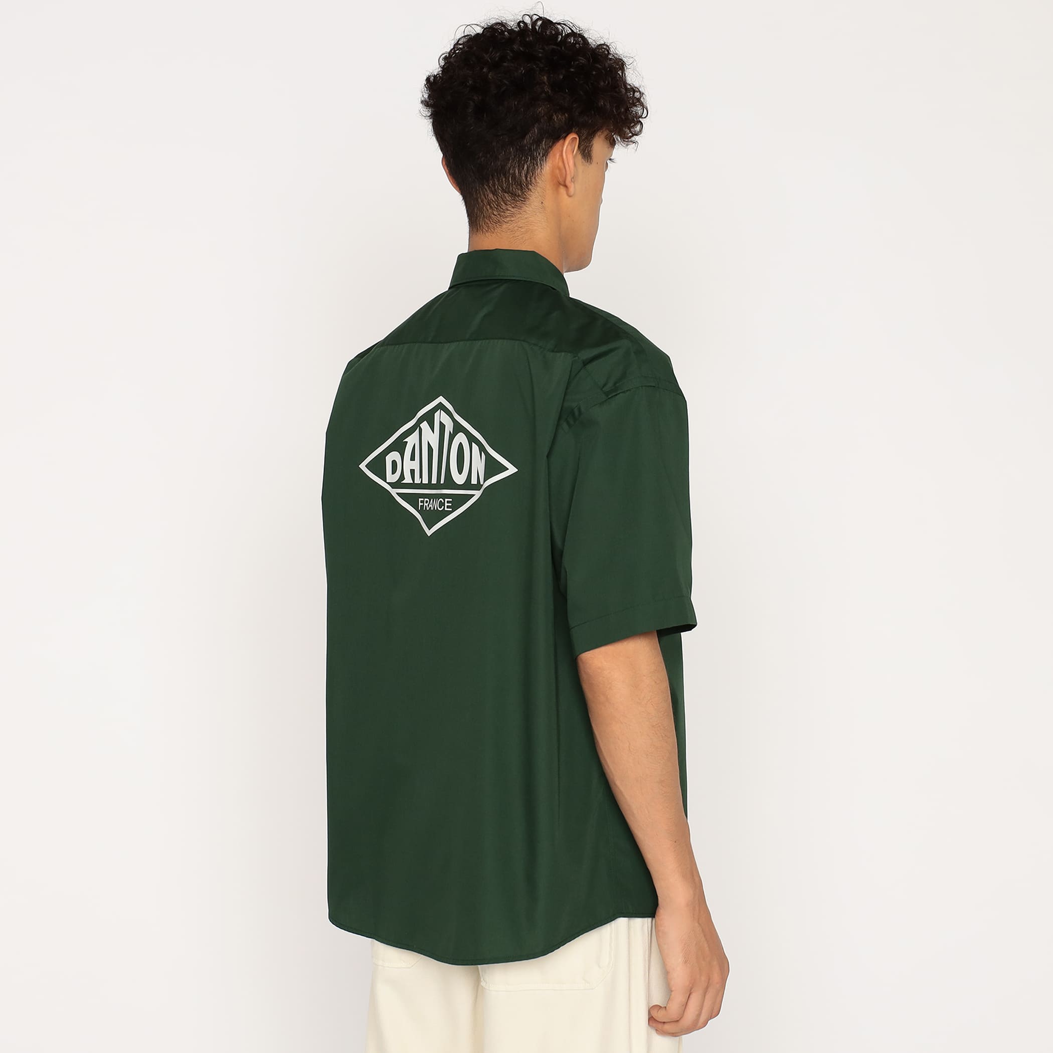 DANTON／DOLMAN SLEEVE WORK SHIRT DANTON Men's Back Logo Short Sleeve Work Shirt