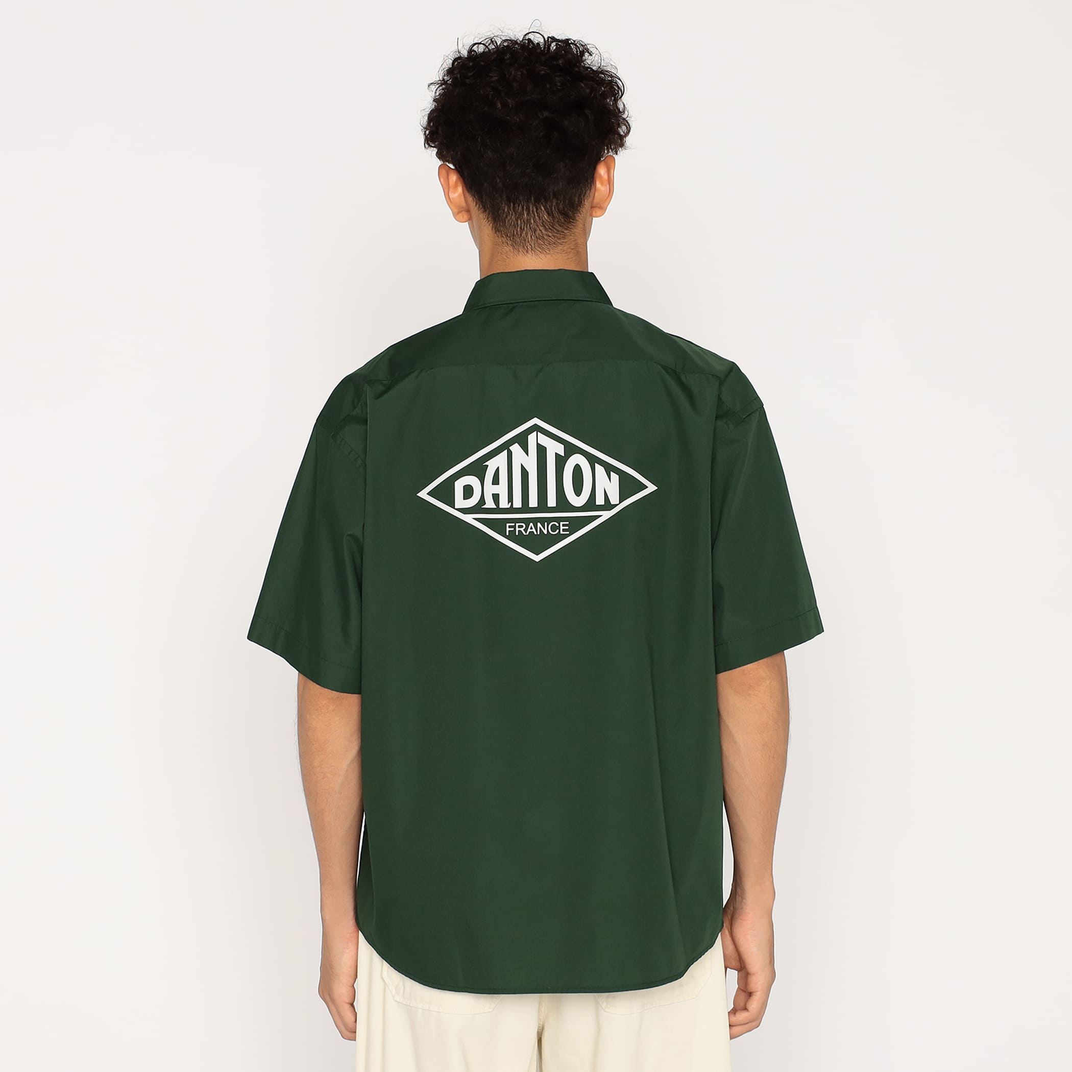 DANTON／DOLMAN SLEEVE WORK SHIRT DANTON Men's Back Logo Short Sleeve Work Shirt
