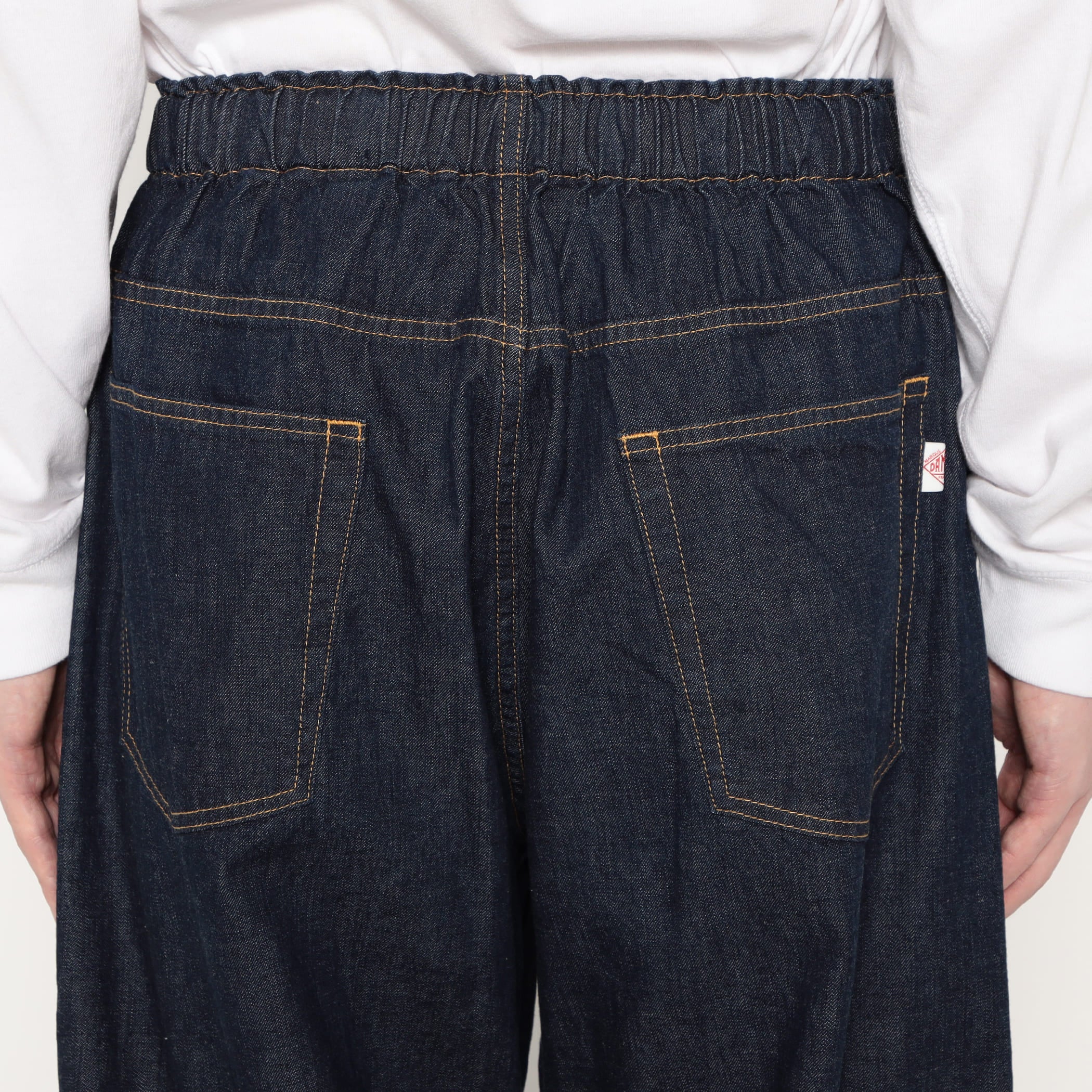 DANTON Men's Color Denim Belted Easy Pants