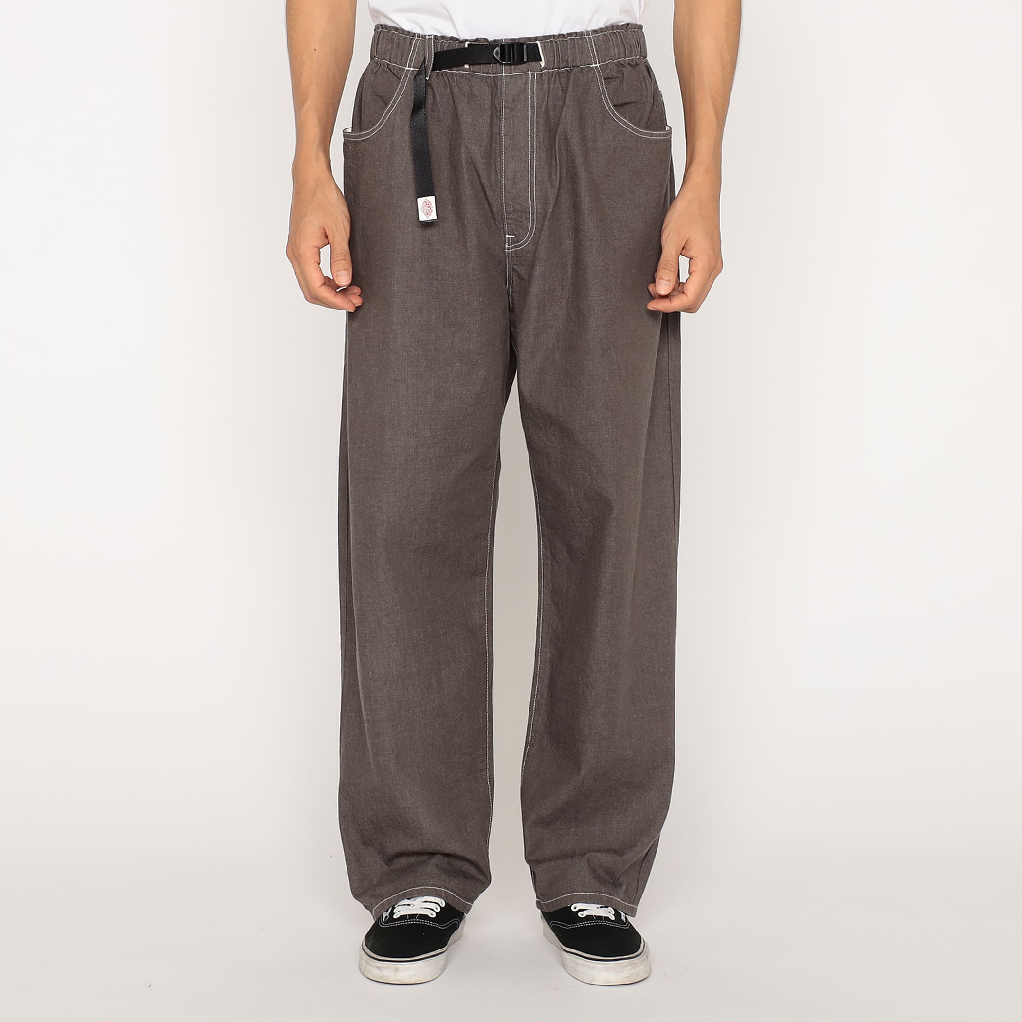 DANTON Men's Color Denim Belted Easy Pants