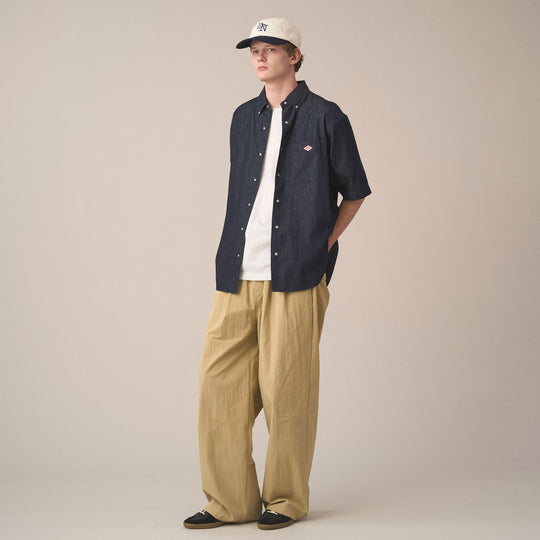 Men's C/N Twill Double Pleated Easy Pants