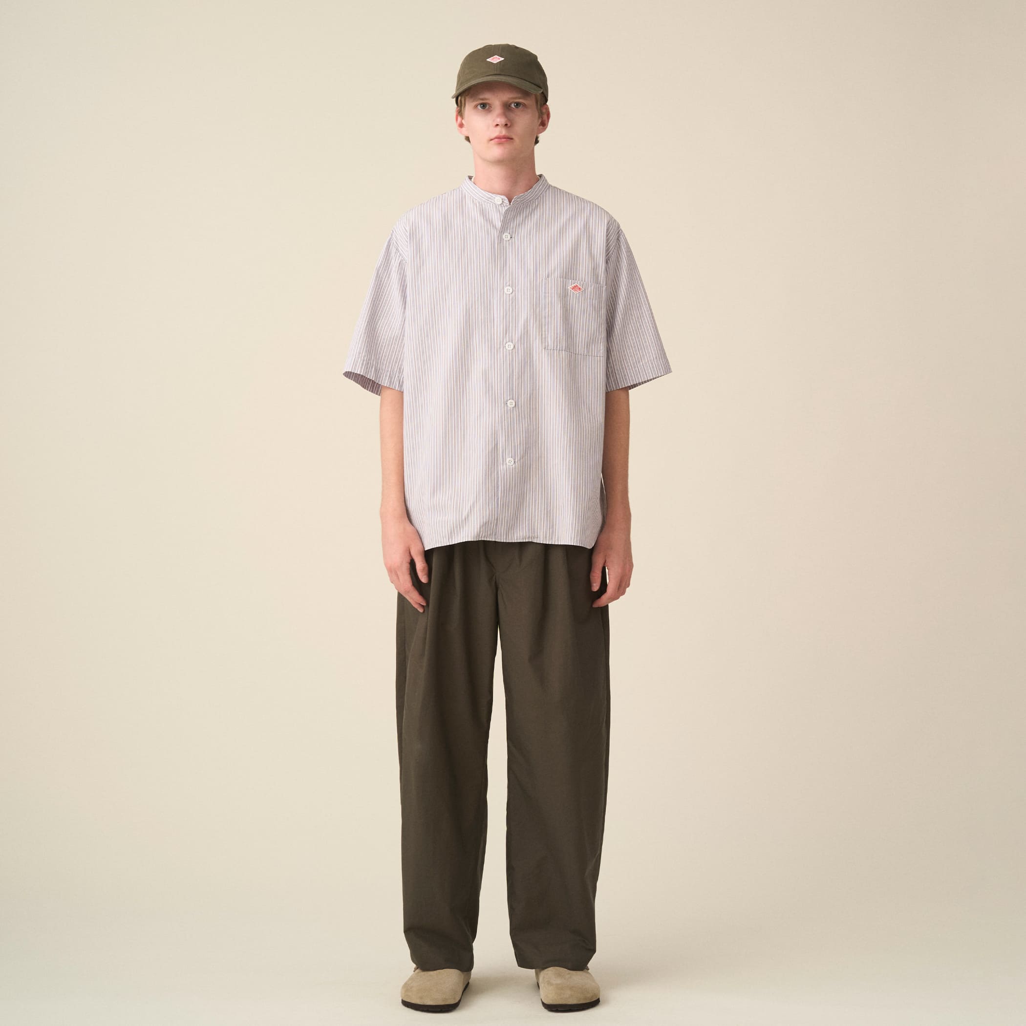 DANTON Men's Stunner Nylon 2tuck Easy Pants
