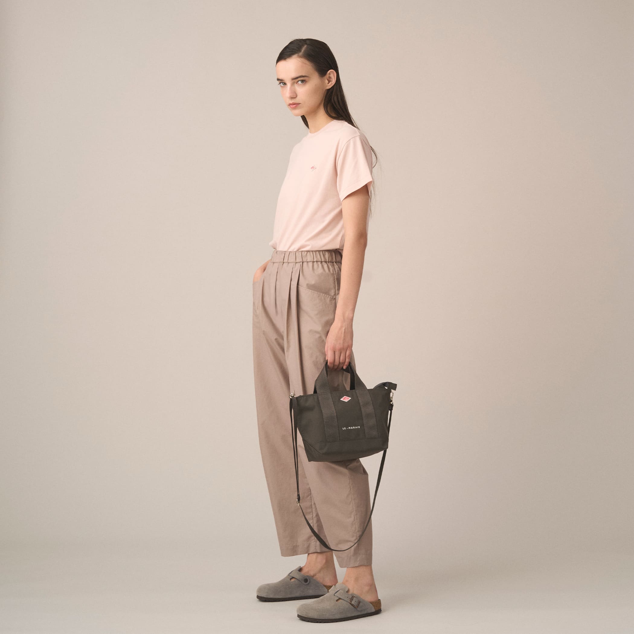 DANTON / CANVAS 2WAY TOTE BAG チャコール DANTON LE-MARAIS - CORDURA® Canvas 2way Tote Bag