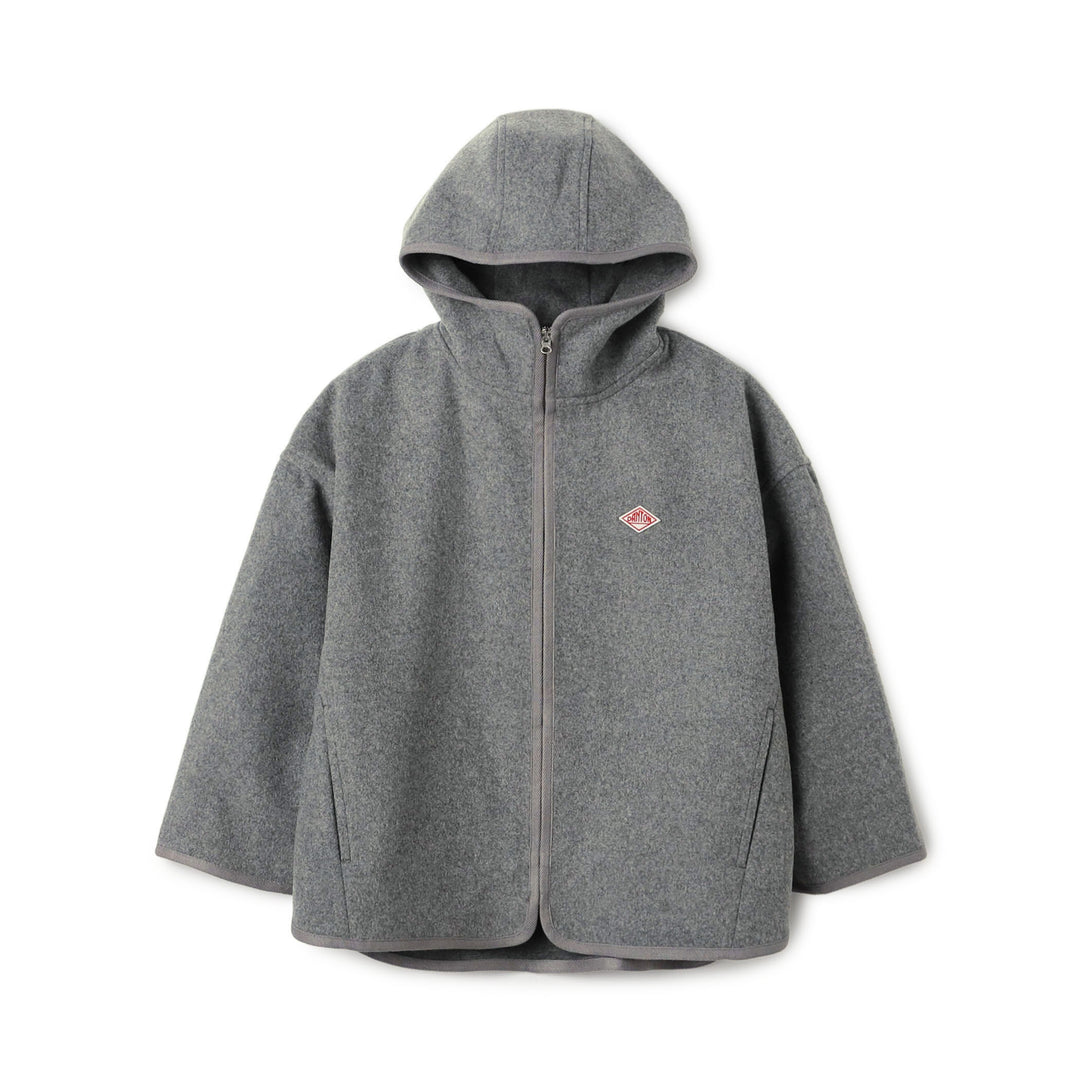 Women's Wool Melton Hooded Jacket