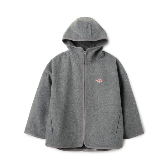 Women's Wool Melton Hooded Jacket