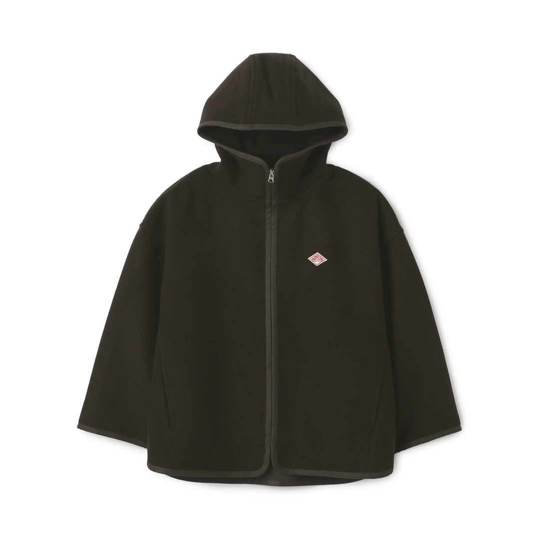 Women's Wool Melton Hooded Jacket