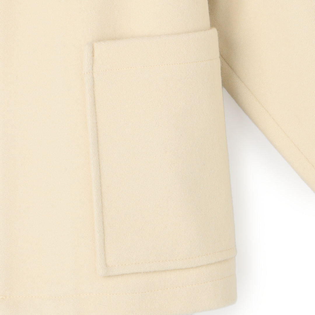 Women's Wool Melton Round Collar Jacket