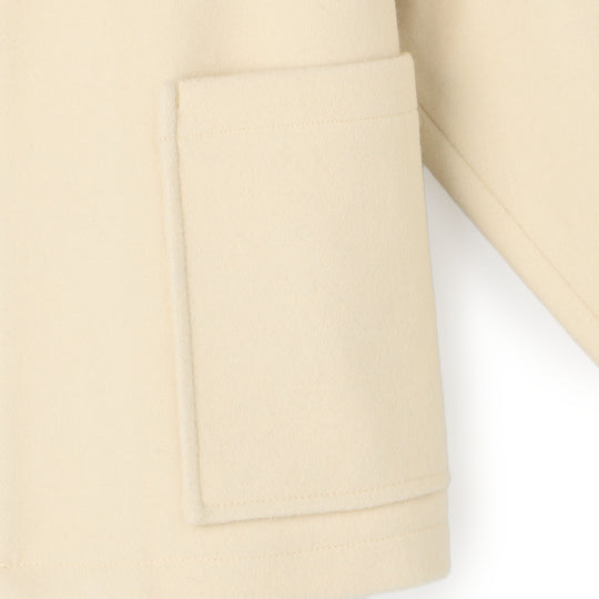 Women's Wool Melton Round Collar Jacket